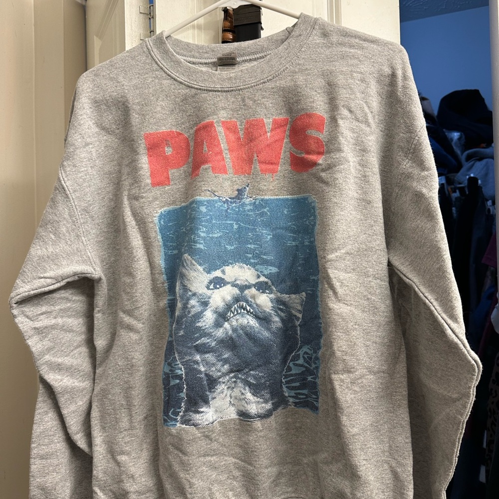 Medium women's Kitty Jaws Sweatshirt
